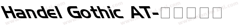Handel Gothic AT字体转换